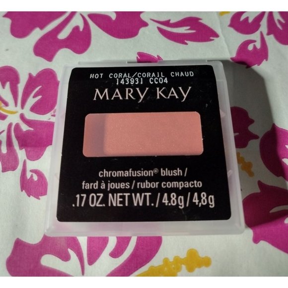 New in Package Mary Kay Chromafusion Blush - Hot Coral - 0.17 Oz - Picture 1 of 2